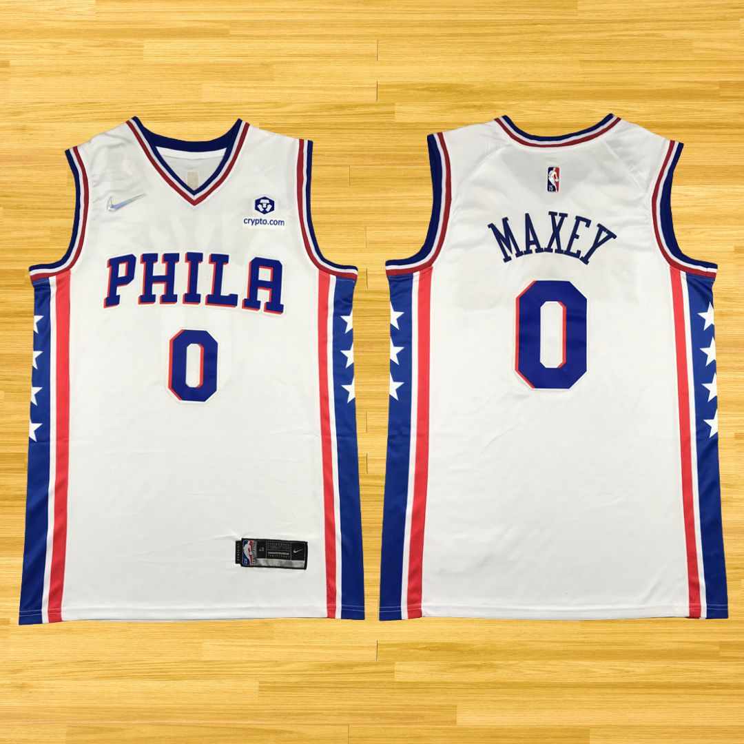 76ers - Tyrese Maxey  - 24/25 Jersey - White