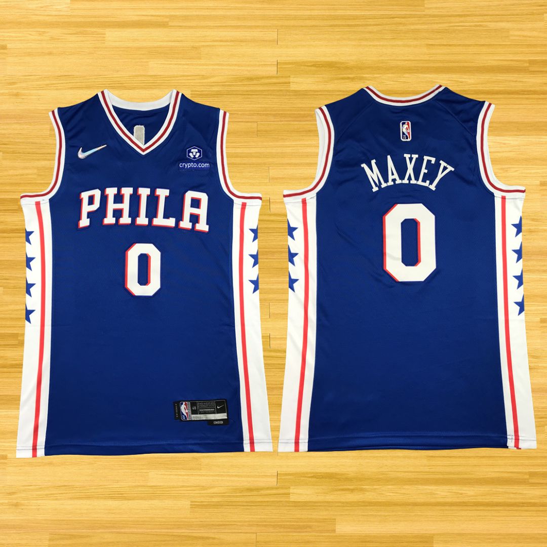 76ers - Tyrese Maxey  - 24/25 Jersey - Blue