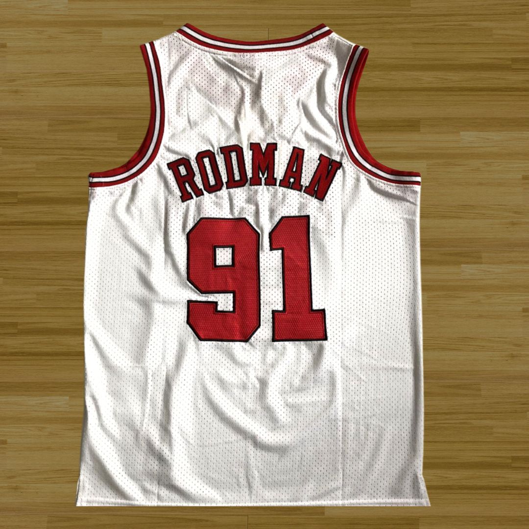 Bulls - Dennis Rodman - Retro Jersey - White