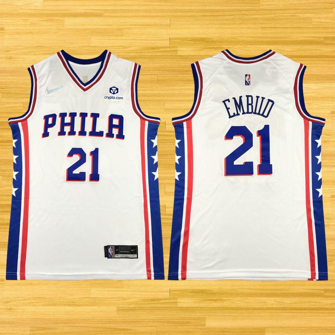 76ers - Joel Embiid - 24/25 Jersey - White