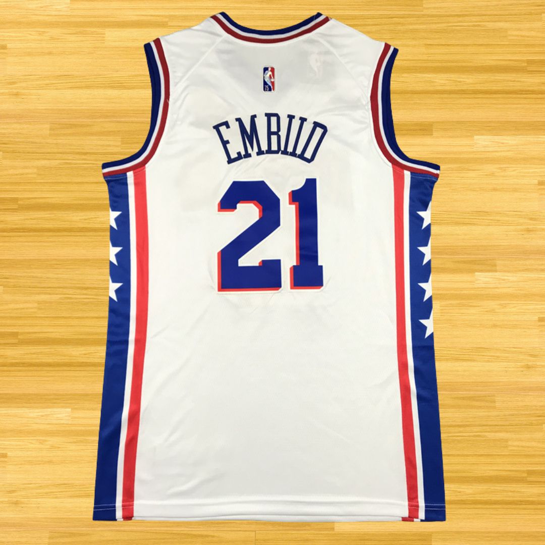 76ers - Joel Embiid - 24/25 Jersey - White