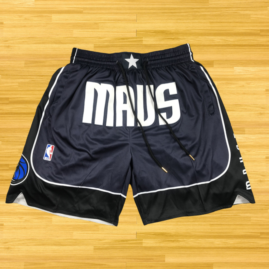 Mavericks - Retro Shorts - Black Mavs