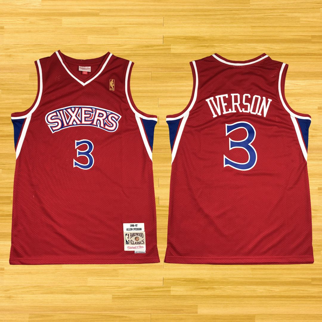 76ers - Allen Iverson - Retro Jersey - Red