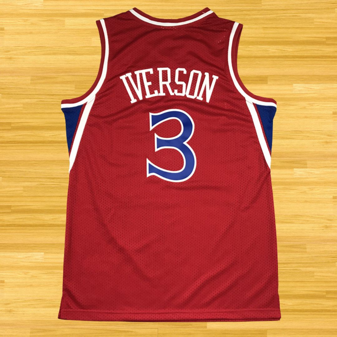 76ers - Allen Iverson - Retro Jersey - Red