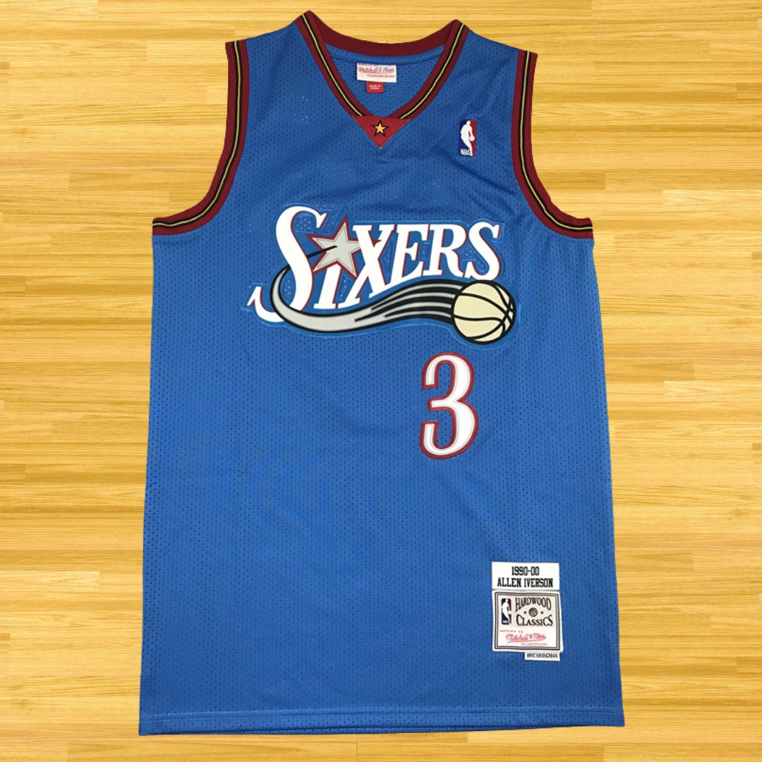 76ers - Allen Iverson - Retro Jersey - Blue