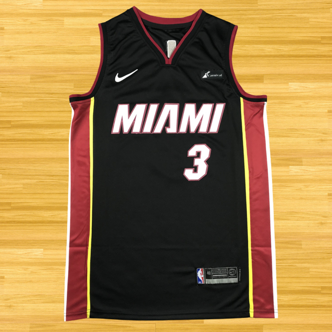 Heat - Dwyane Wade - Retro Jersey - Black