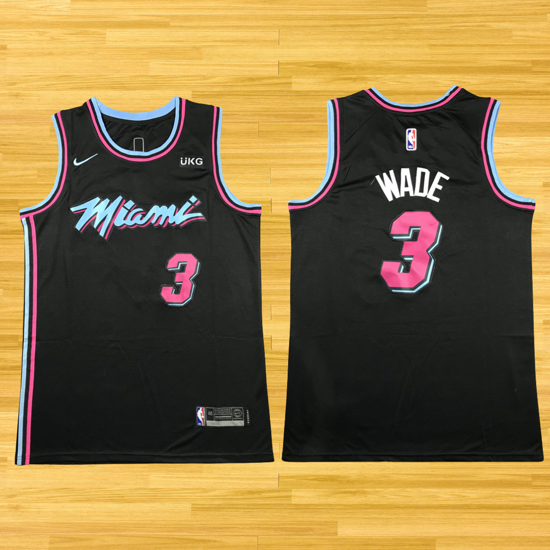 Heat - Dwyane Wade - Retro Jersey - City Black