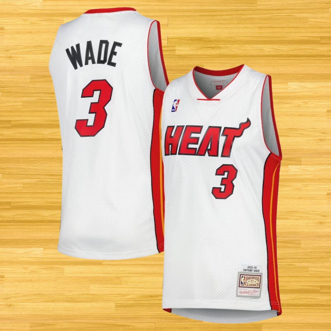 Heat - Dwyane Wade - Retro Jersey - White