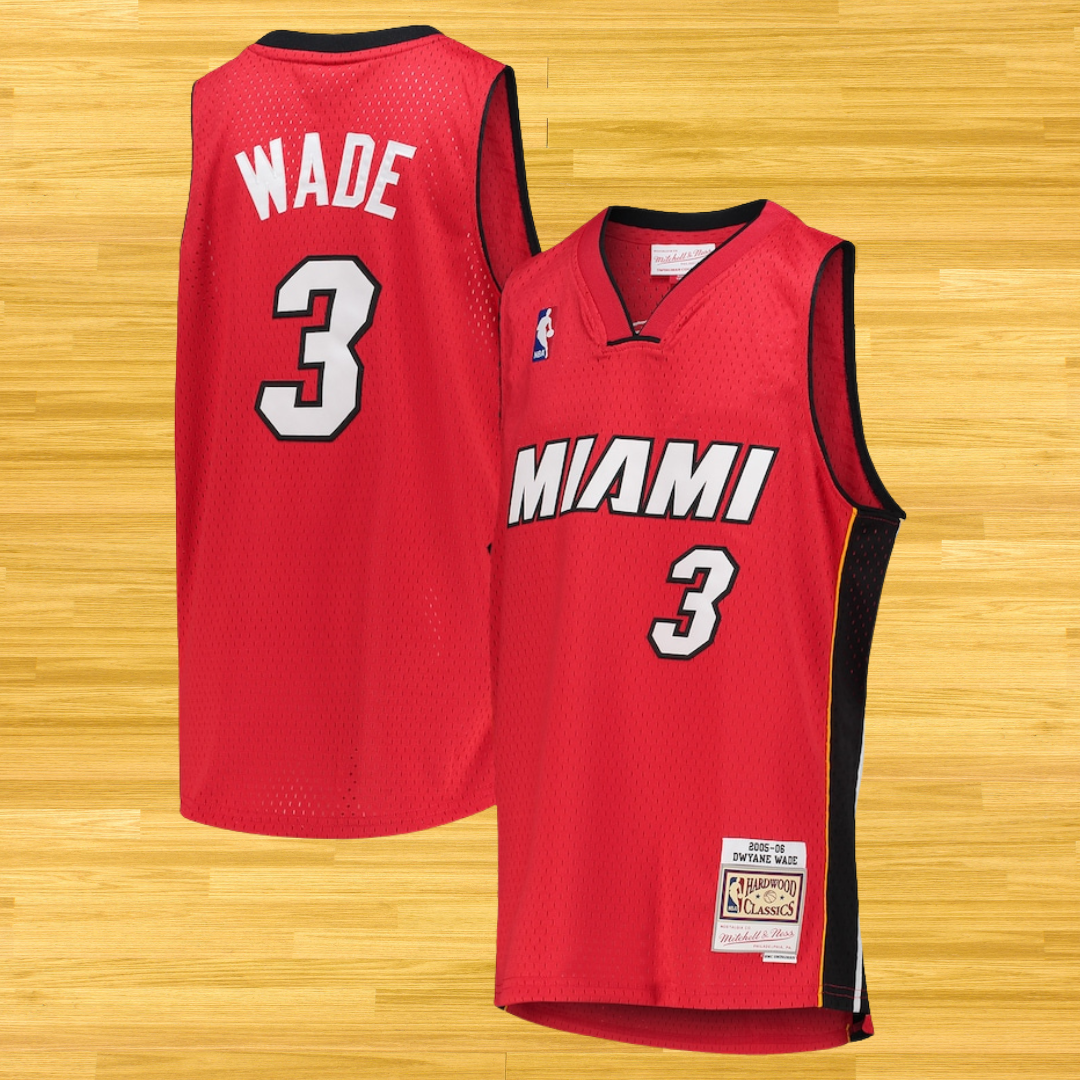 Heat - Dwyane Wade - Retro Jersey - Red