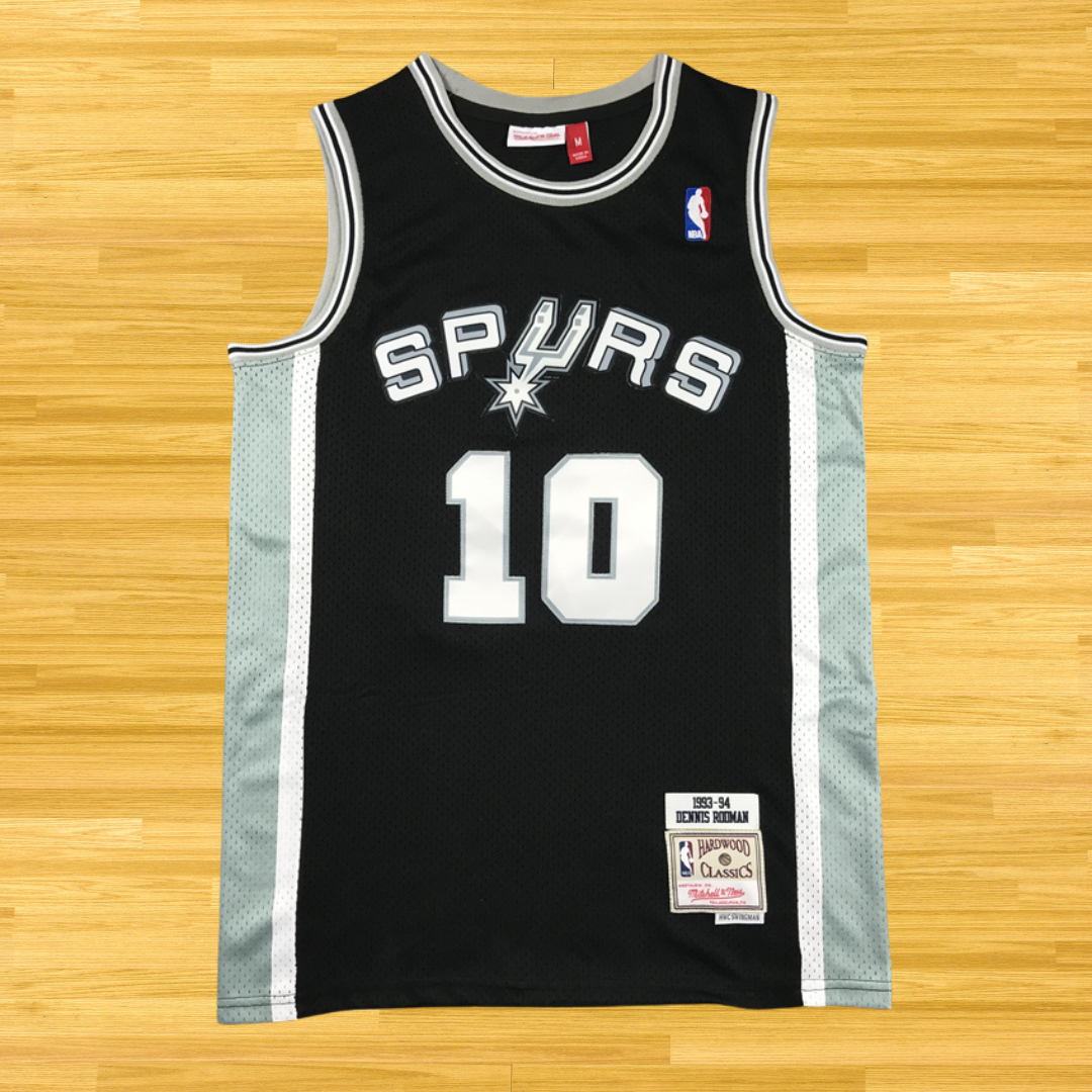 Spurs - Dennis Rodman - Retro Jersey - Black