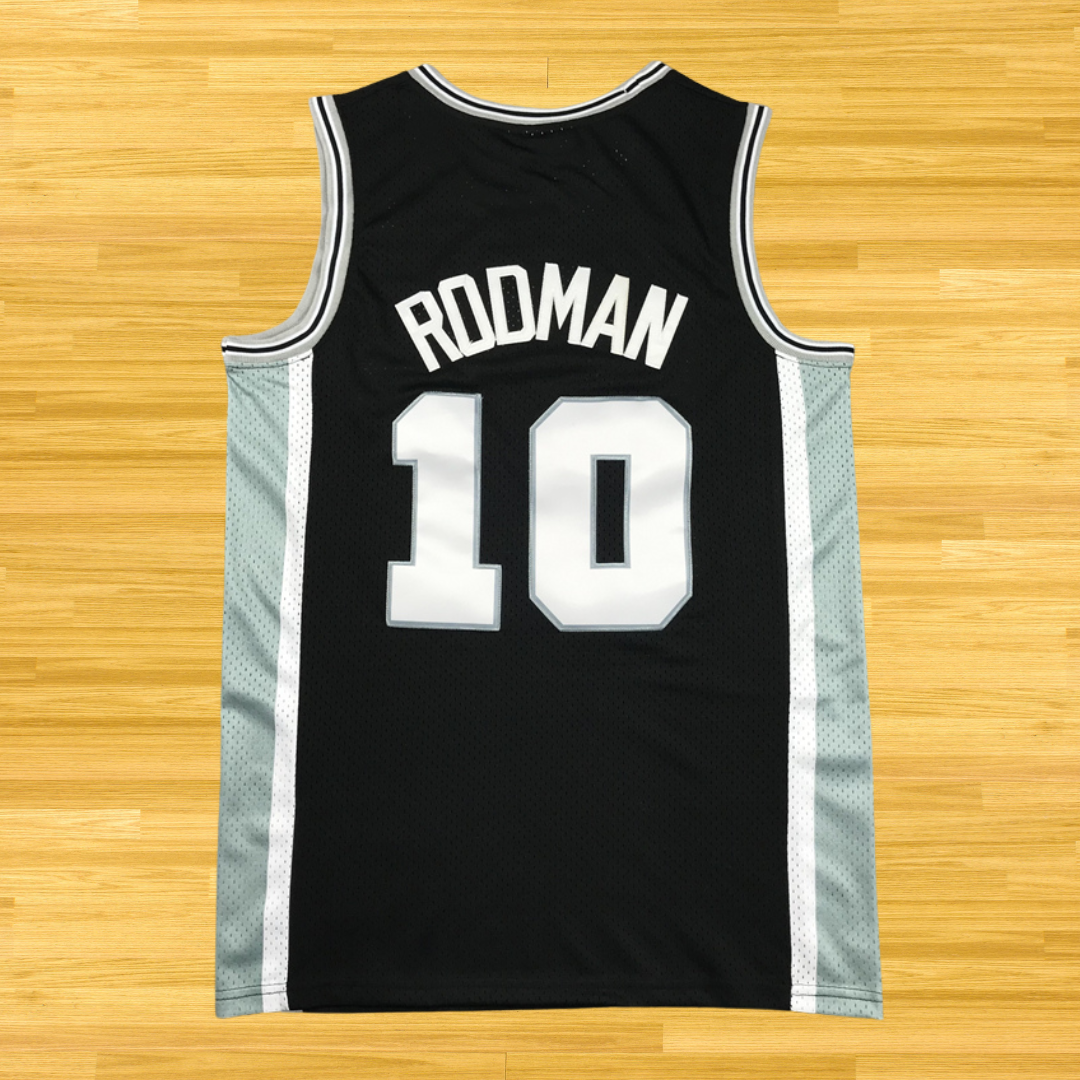 Spurs - Dennis Rodman - Retro Jersey - Black