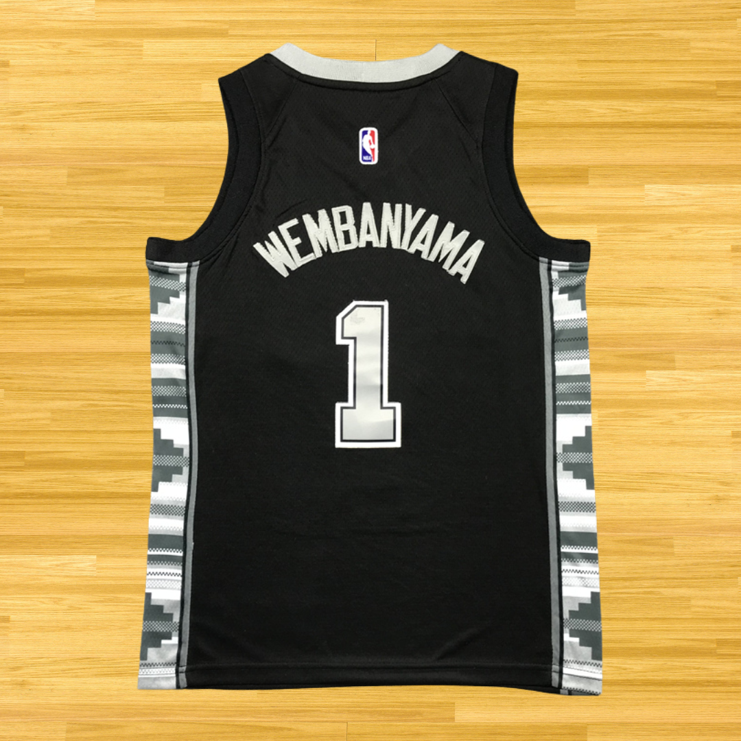 Spurs - Victor Wembanyama - 24/25 Jersey - City¸Black