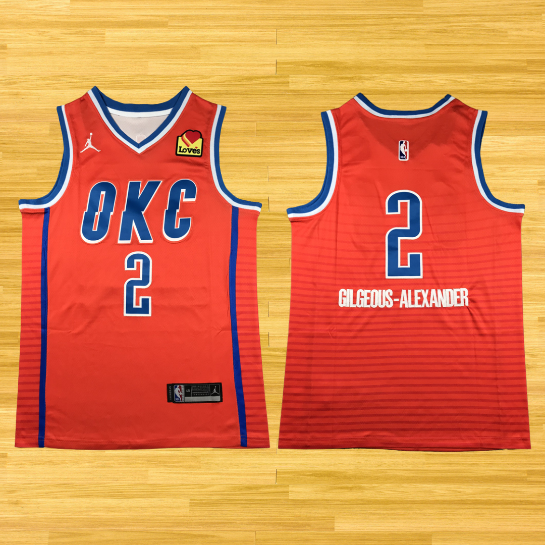 Thunder - Shai Gilgeous Alexander  - 24/25 Jersey - Red