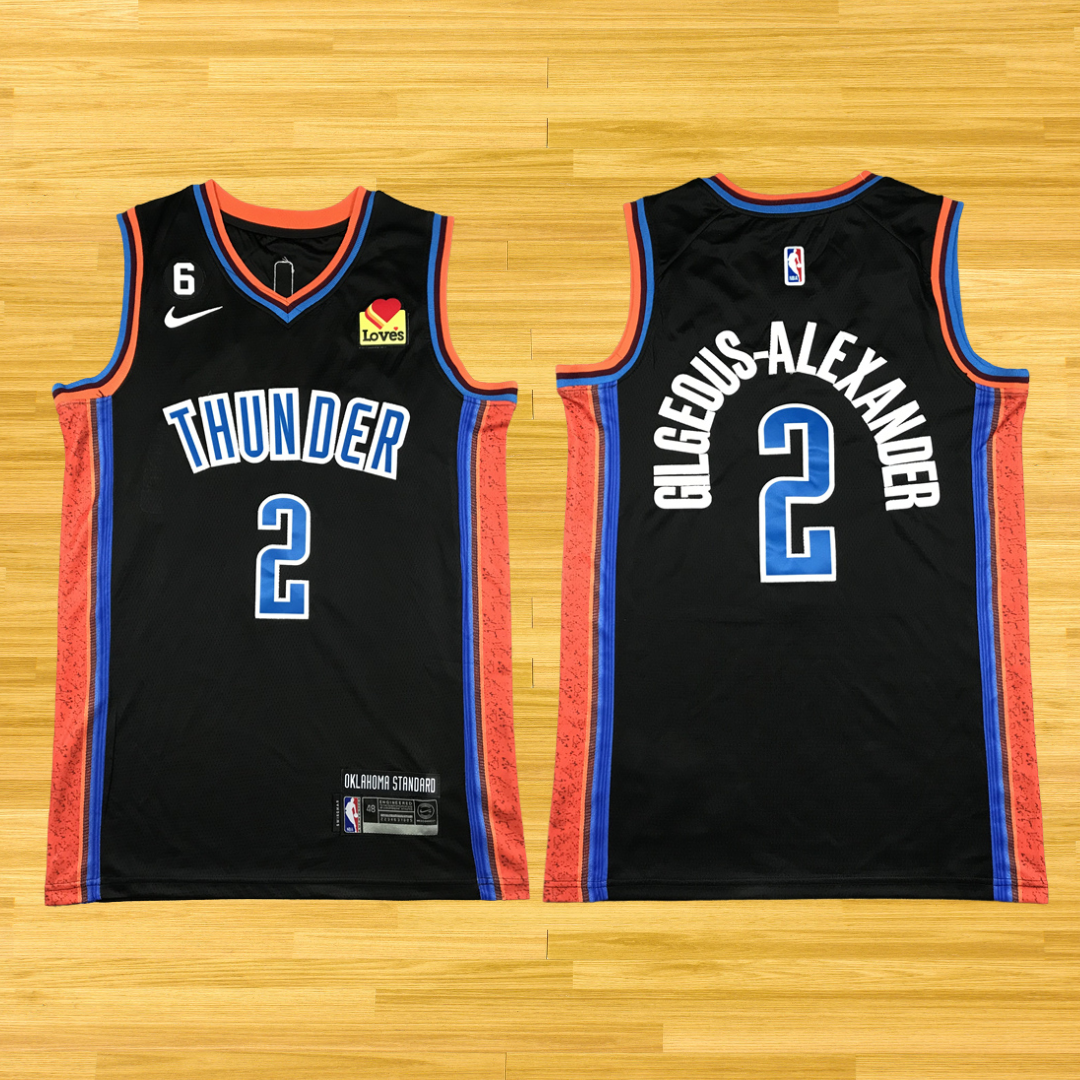 Thunder - Shai Gilgeous Alexander  - 24/25 Jersey - Black