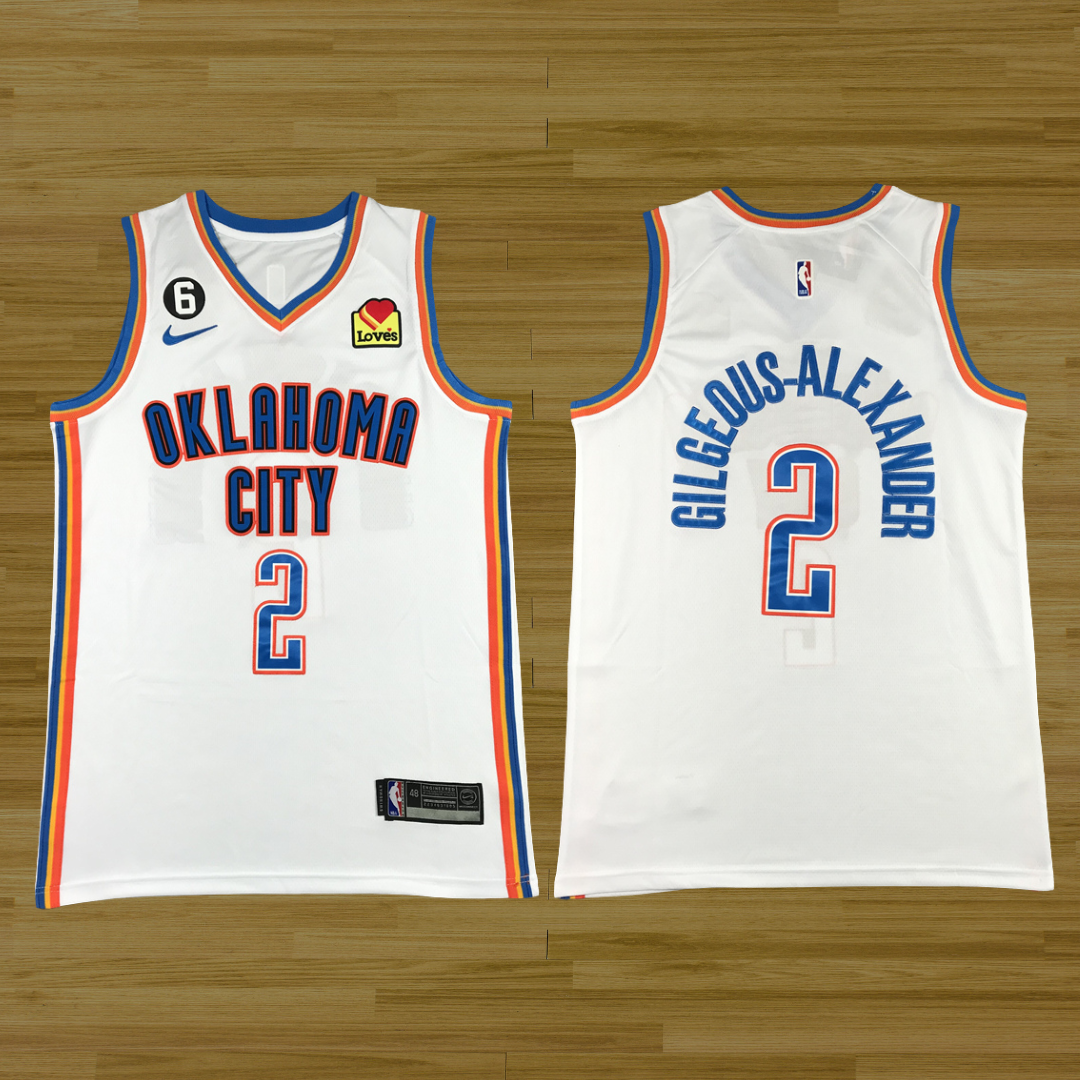 Thunder - Shai Gilgeous Alexander  - 24/25 Jersey - White