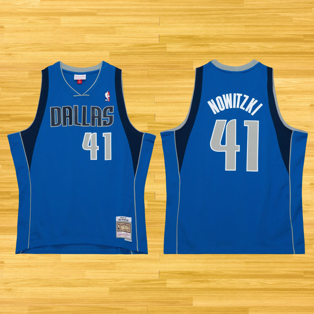 Mavericks - Dirk Nowitzki - Retro Jersey - Blue