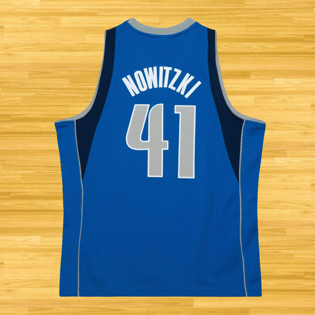 Mavericks - Dirk Nowitzki - Retro Jersey - Blue