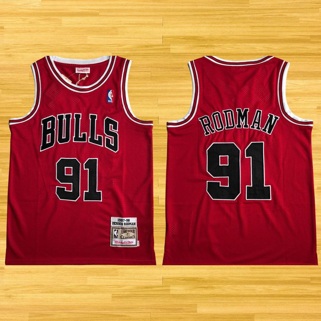 Bulls - Dennis Rodman - Retro Jersey - Red