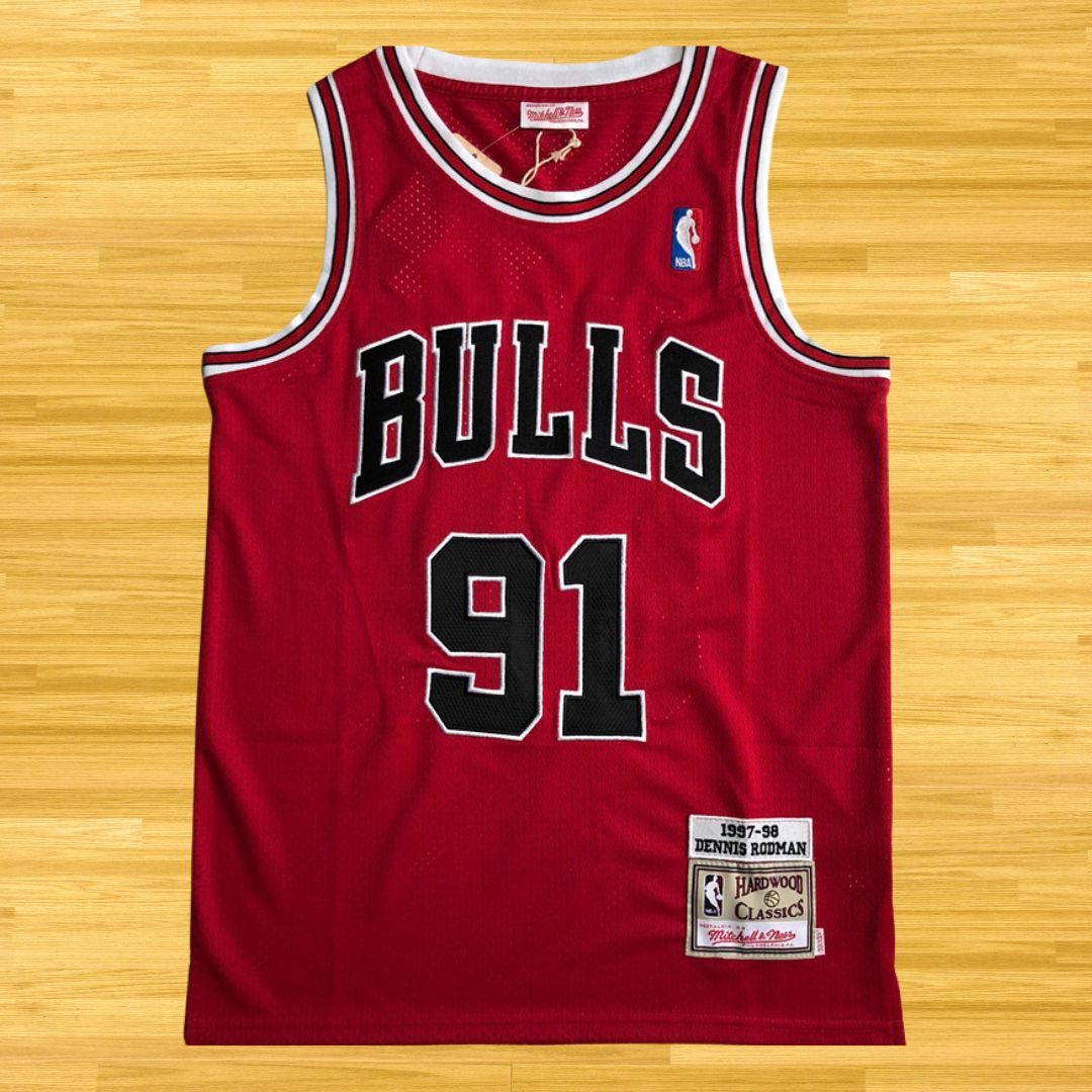 Bulls - Dennis Rodman - Retro Jersey - Red