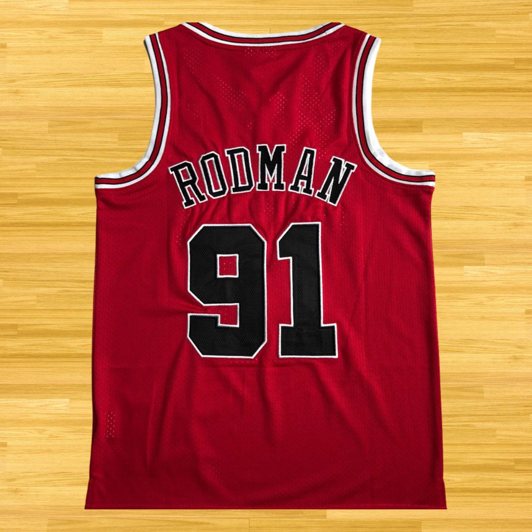 Bulls - Dennis Rodman - Retro Jersey - Red