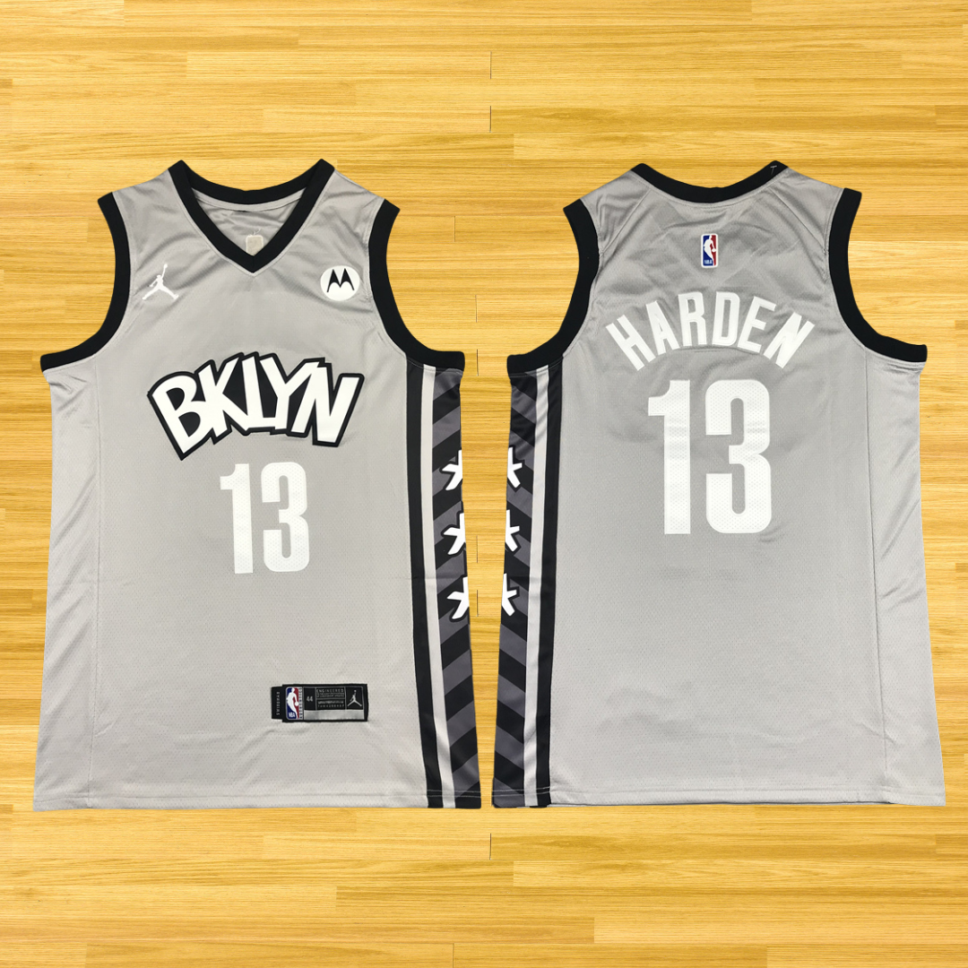 Nets - James Harden - 20/21 Jersey - Gray