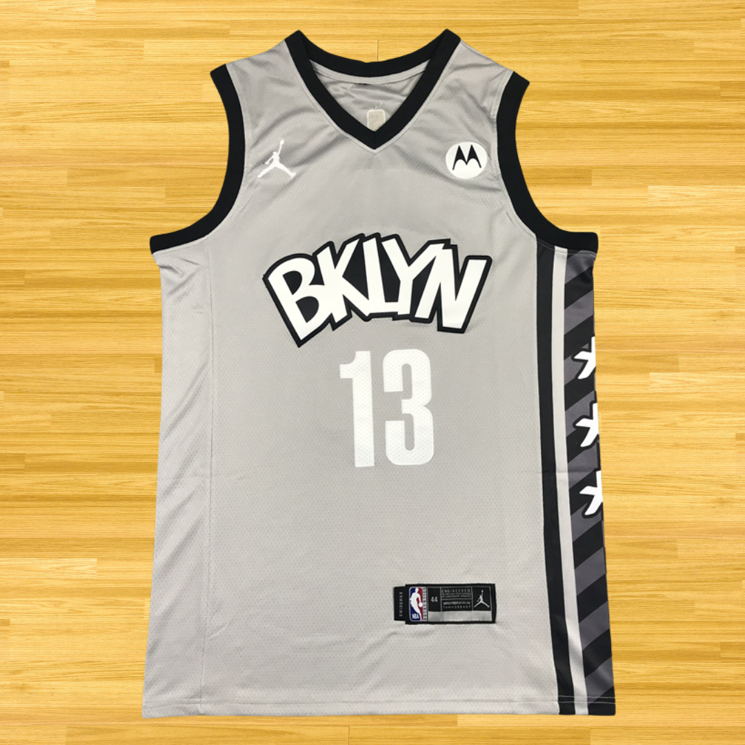 Nets - James Harden - 20/21 Jersey - Gray