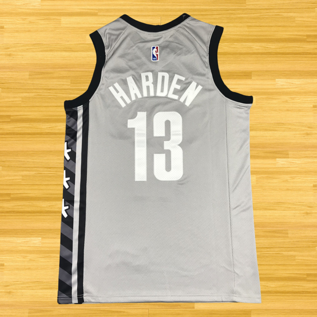 Nets - James Harden - 20/21 Jersey - Gray