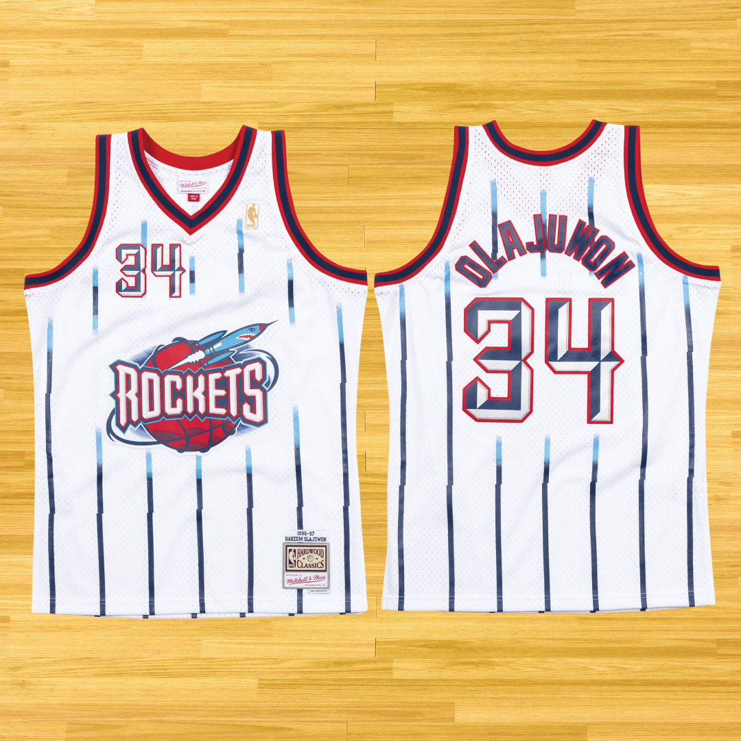 Rockets - Hakeem Olajuwon - Retro Jersey - White