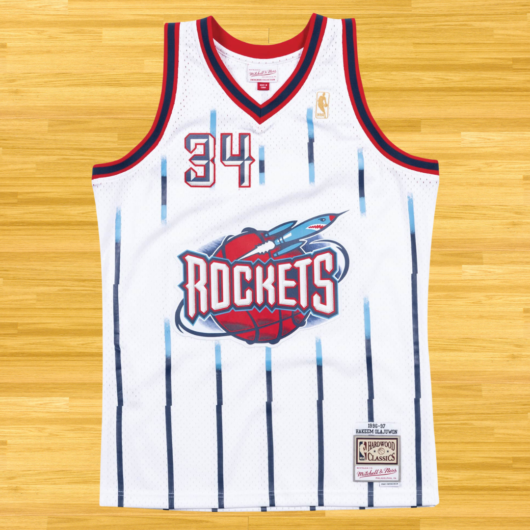 Rockets - Hakeem Olajuwon - Retro Jersey - White