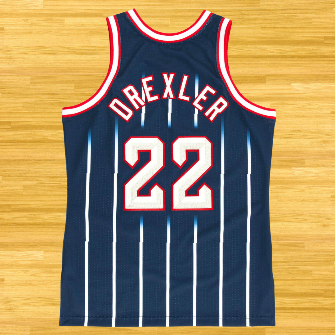 Rockets - Clyde Drexler - Retro Jersey - Navy Blue