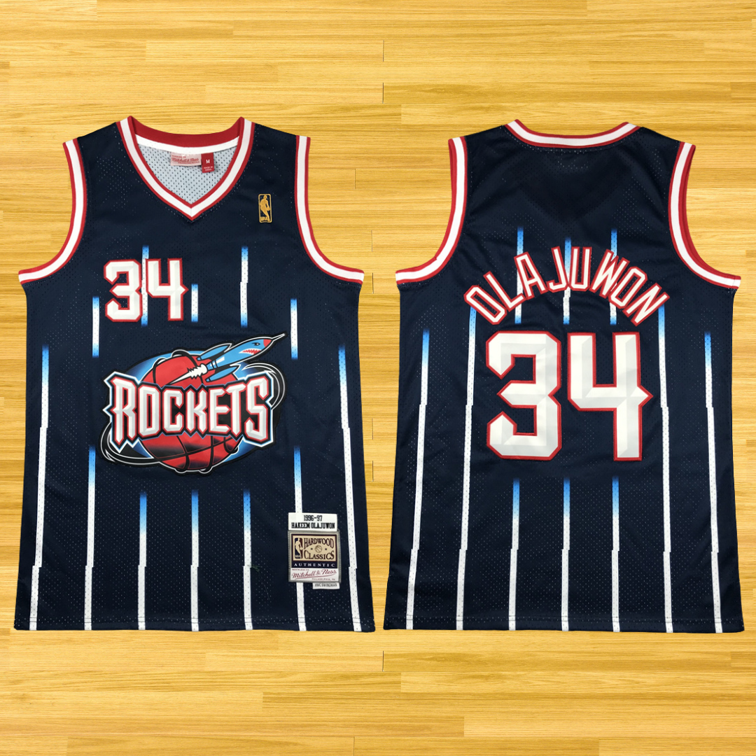 Rockets - Hakeem Olajuwon - Retro Jersey - Navy Blue