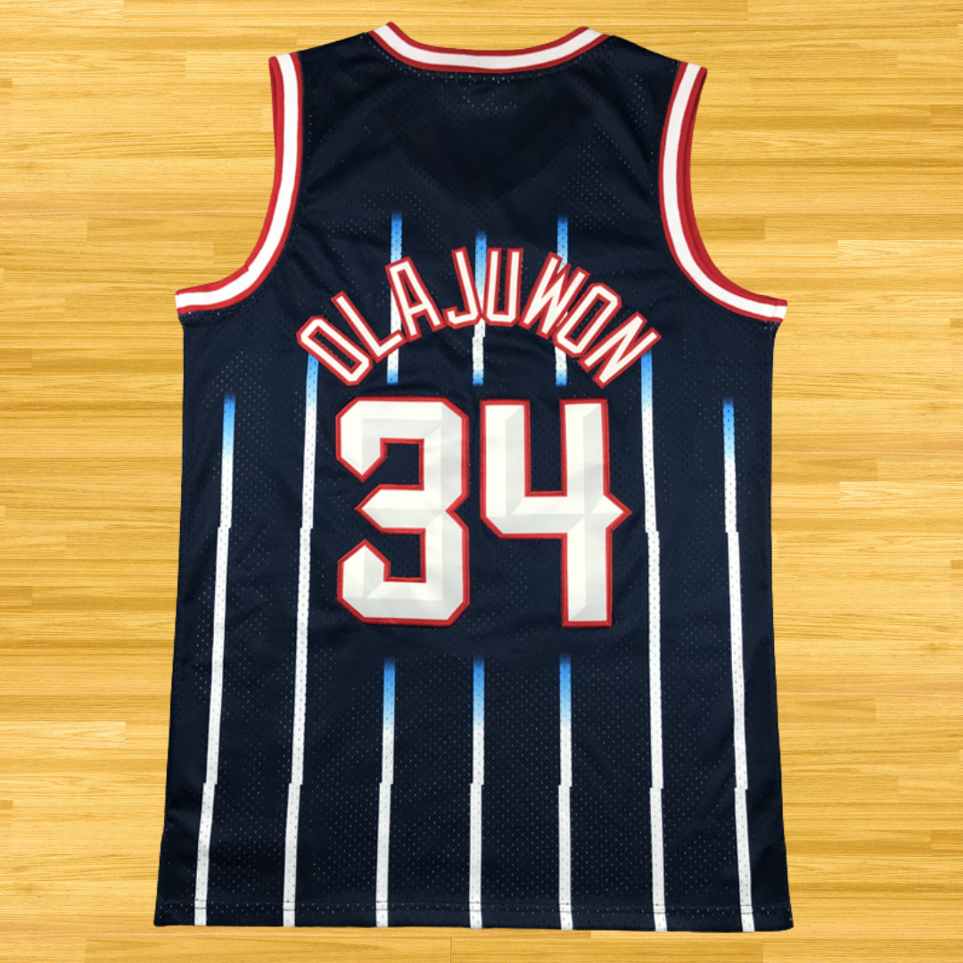 Rockets - Hakeem Olajuwon - Retro Jersey - Navy Blue