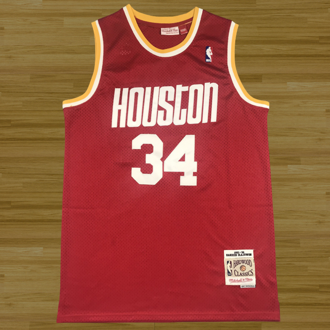 Rockets - Hakeem Olajuwon - Retro Jersey - Red