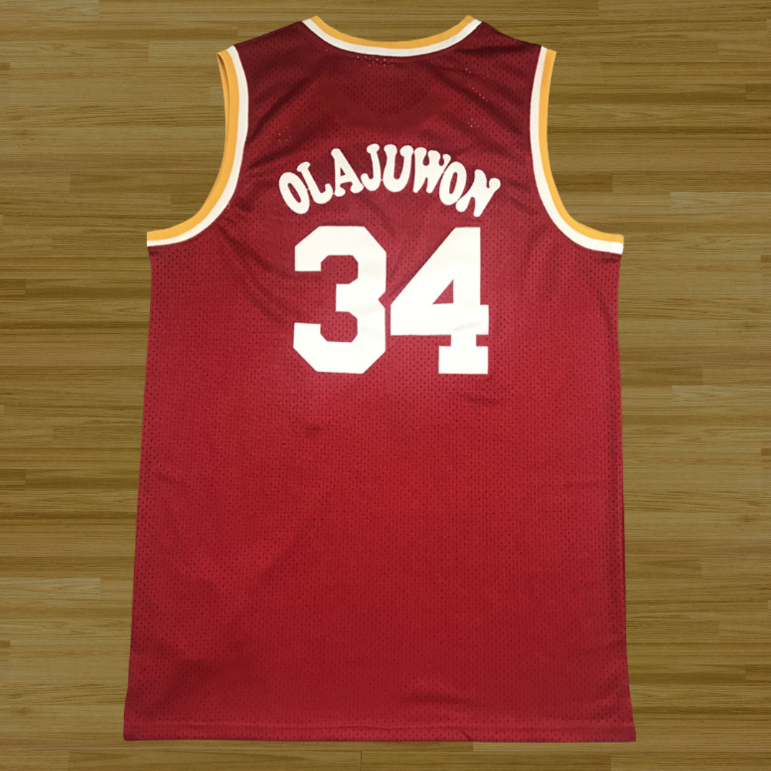 Rockets - Hakeem Olajuwon - Retro Jersey - Red