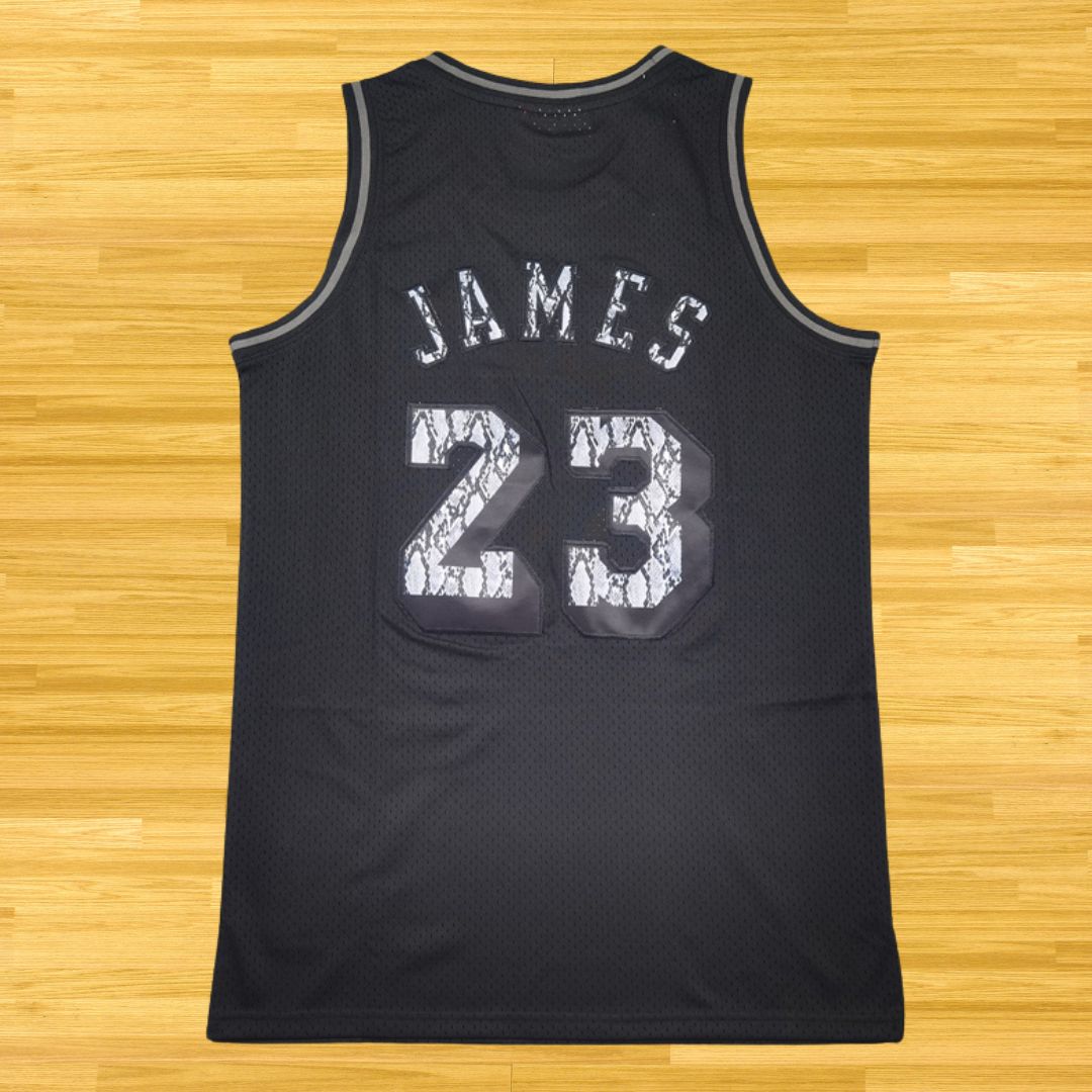 Lakers - Lebron James - Retro Jersey - Black/Grey