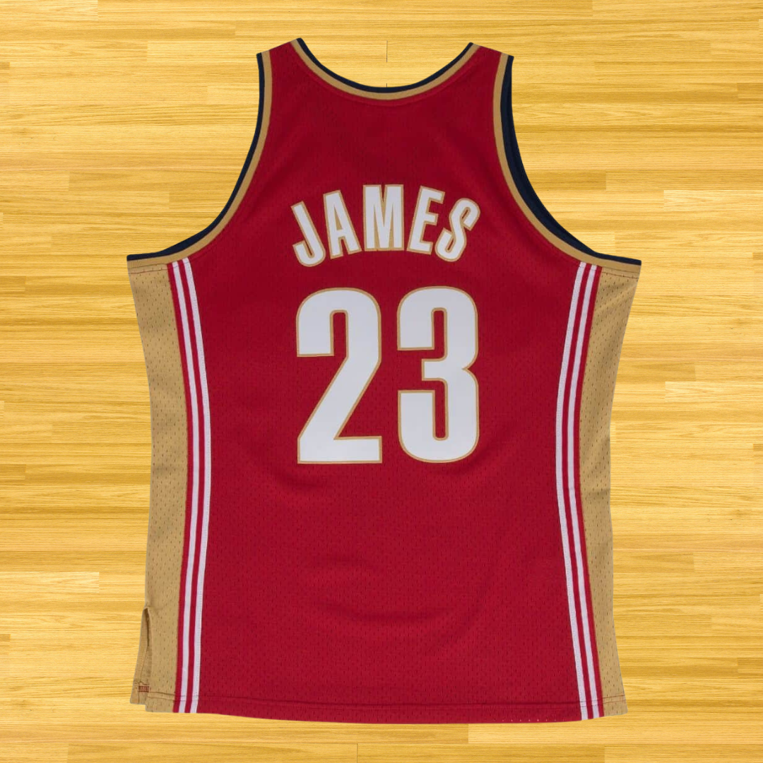 Cavaliers - Lebron James - Retro Jersey - Red/Orange