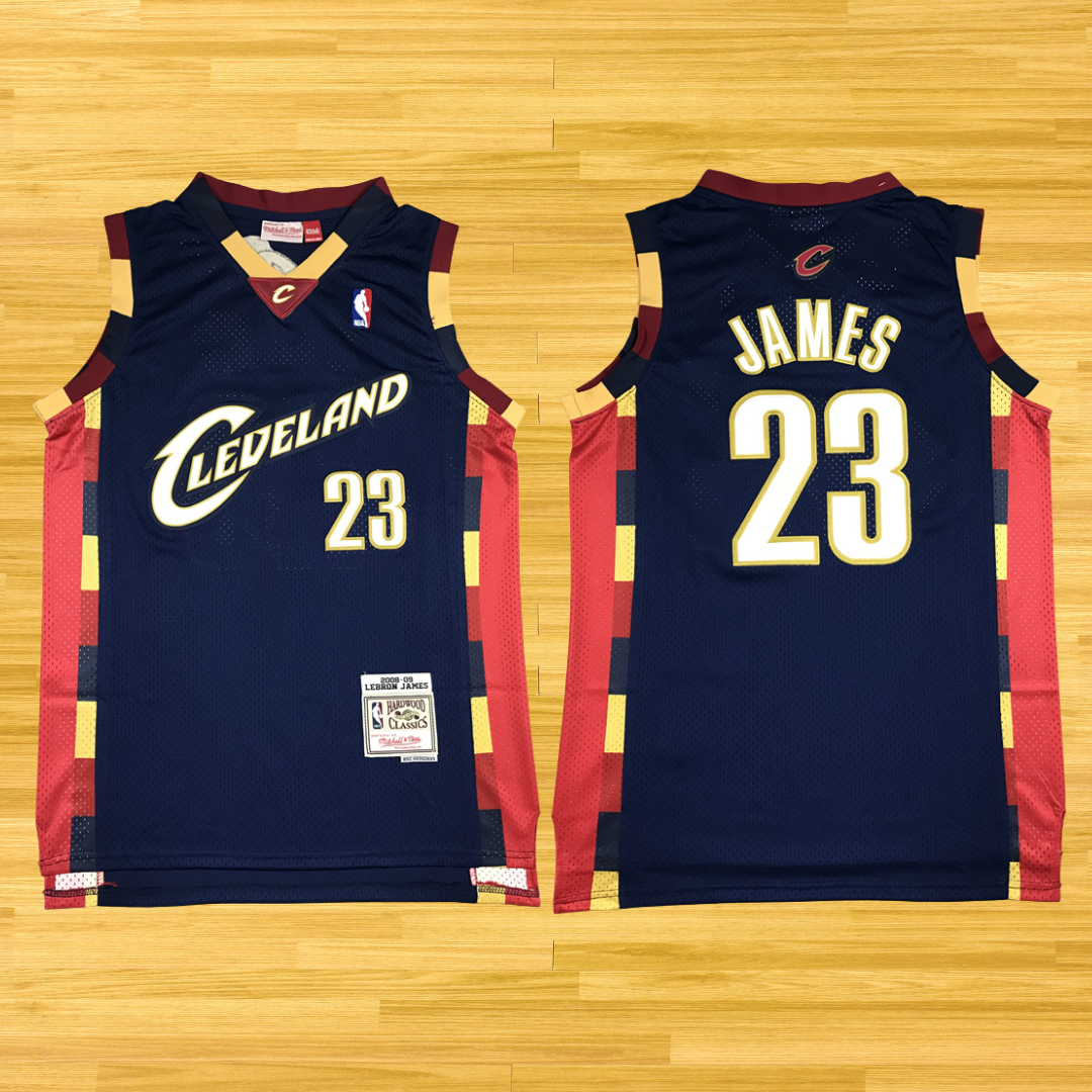 Cavaliers - Lebron James - Retro Jersey - Navy Blue