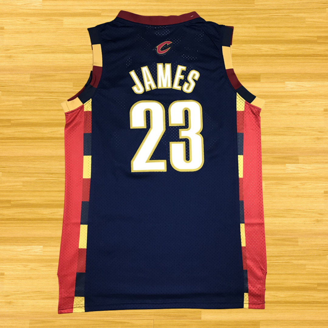 Cavaliers - Lebron James - Retro Jersey - Navy Blue