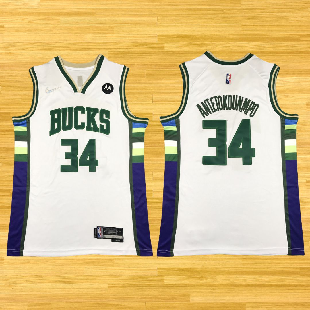 Bucks - Giannis Antetokounmpo - 24/25 Jersey - White