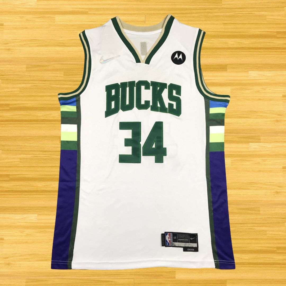 Bucks - Giannis Antetokounmpo - 24/25 Jersey - White