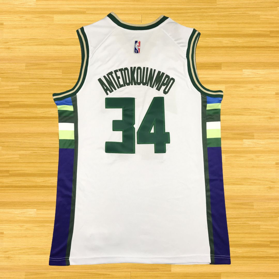 Bucks - Giannis Antetokounmpo - 24/25 Jersey - White