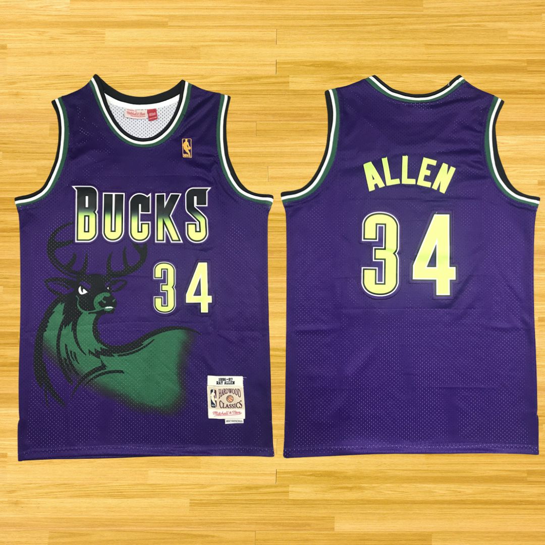 Bucks - Ray Allen - Retro Jersey - Purple