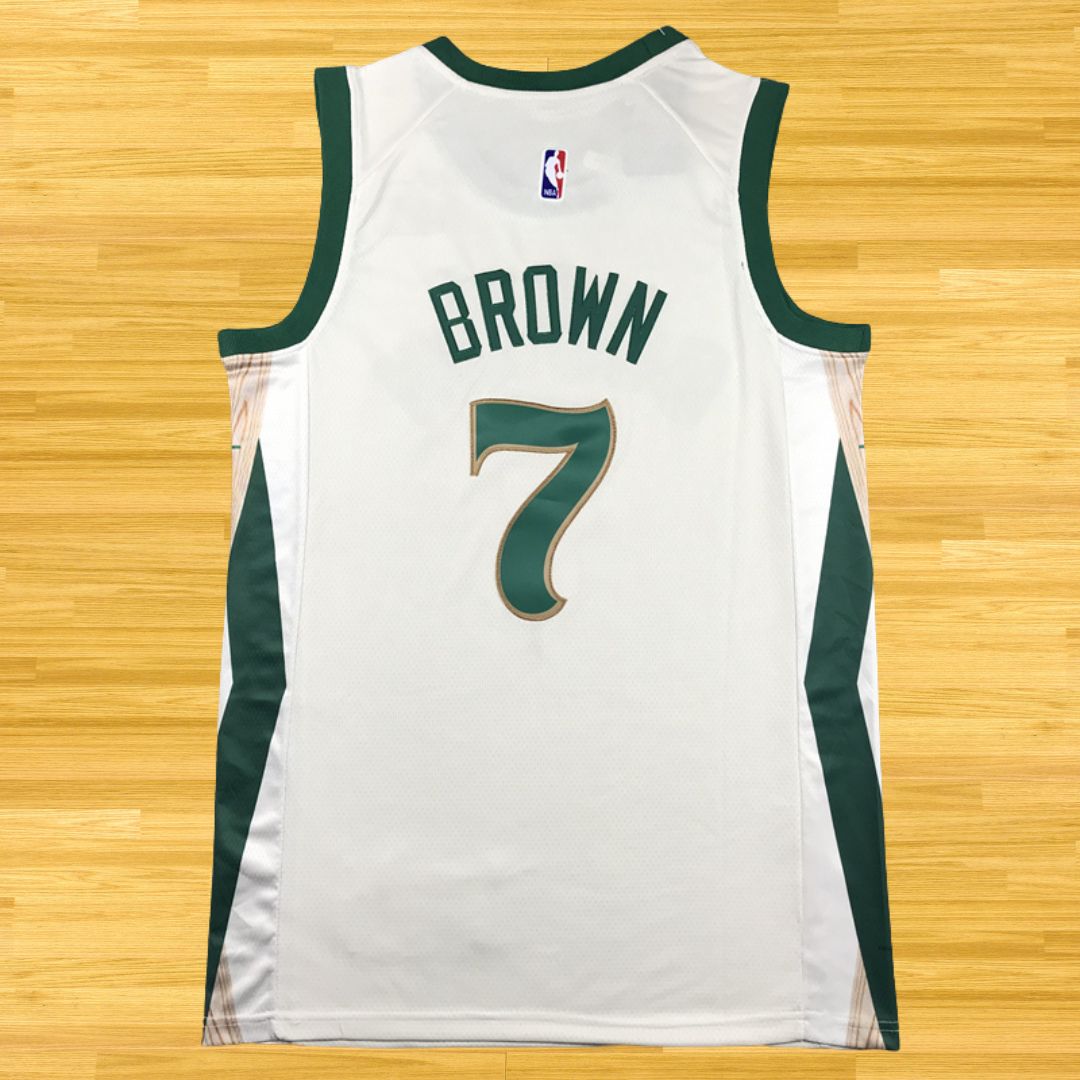 Celtics - Jaylen Brown - 2024 Finals Jersey - White