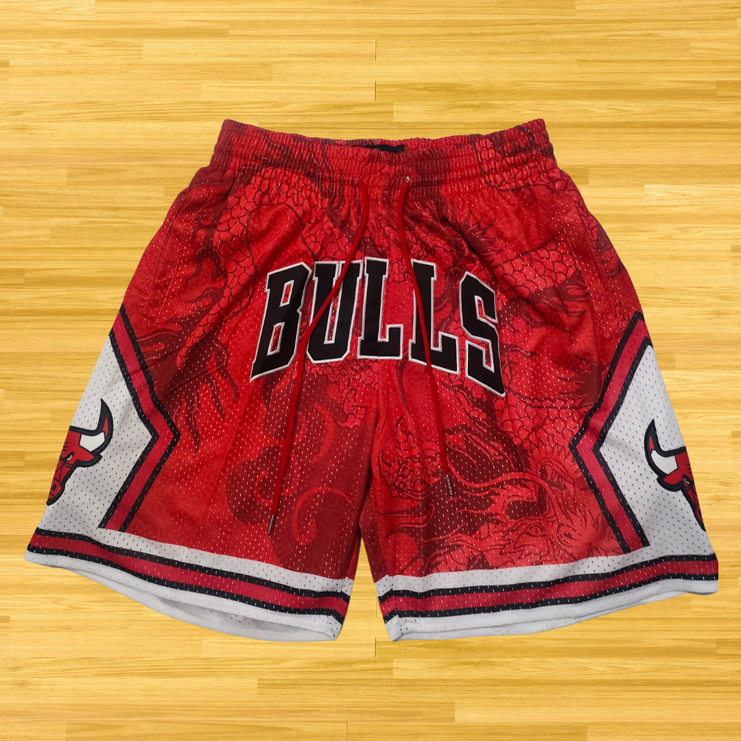 Bulls - Retro Shorts - Red Dragon