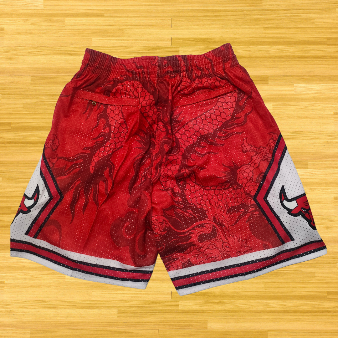 Bulls - Retro Shorts - Red Dragon