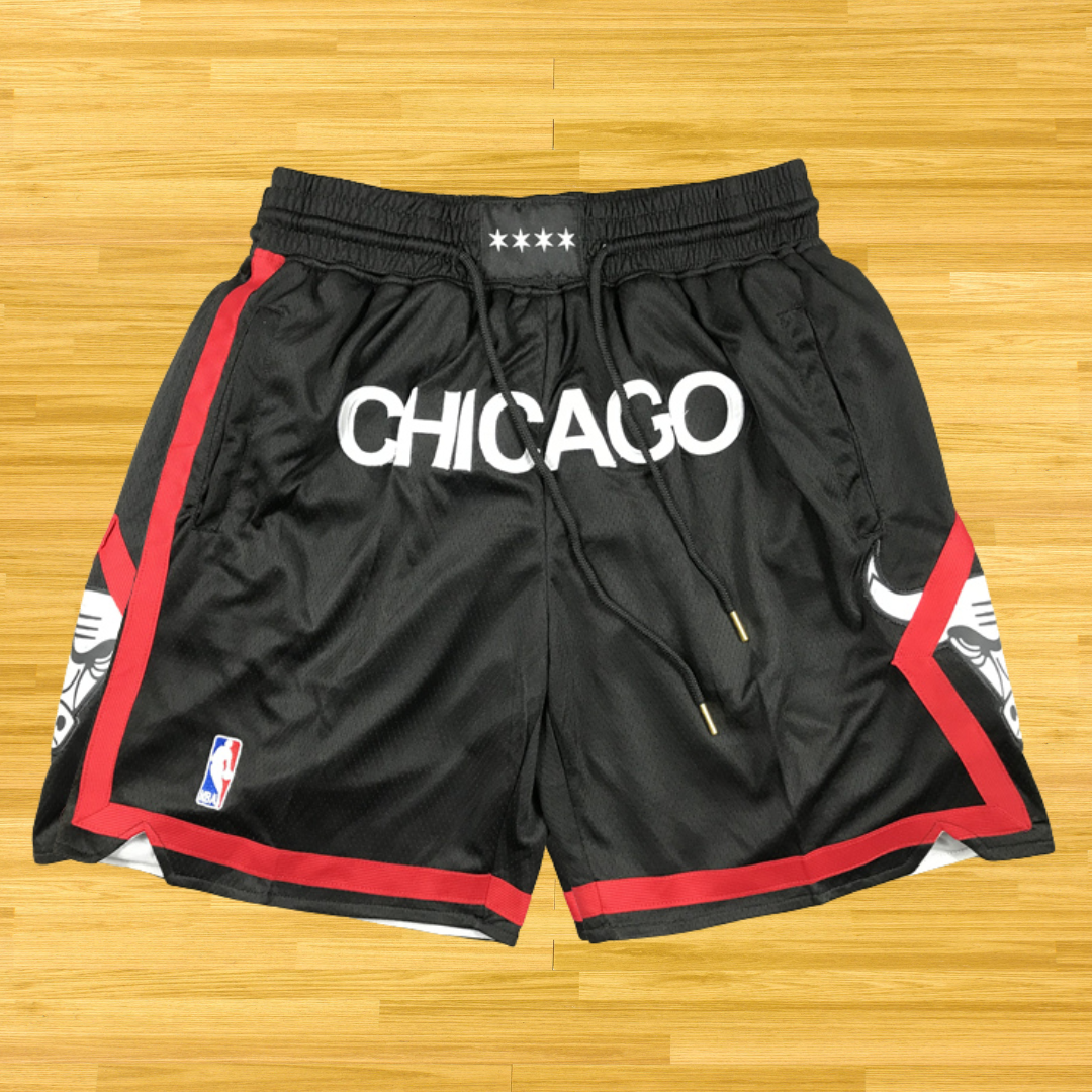 Bulls - Retro Shorts - Black/Red