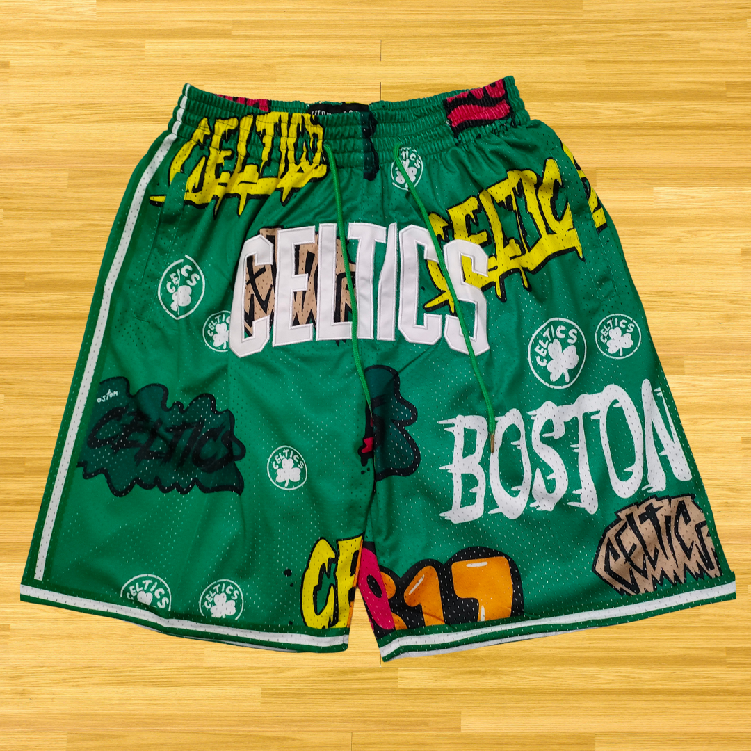 Celtics - Retro Shorts - Cartoon