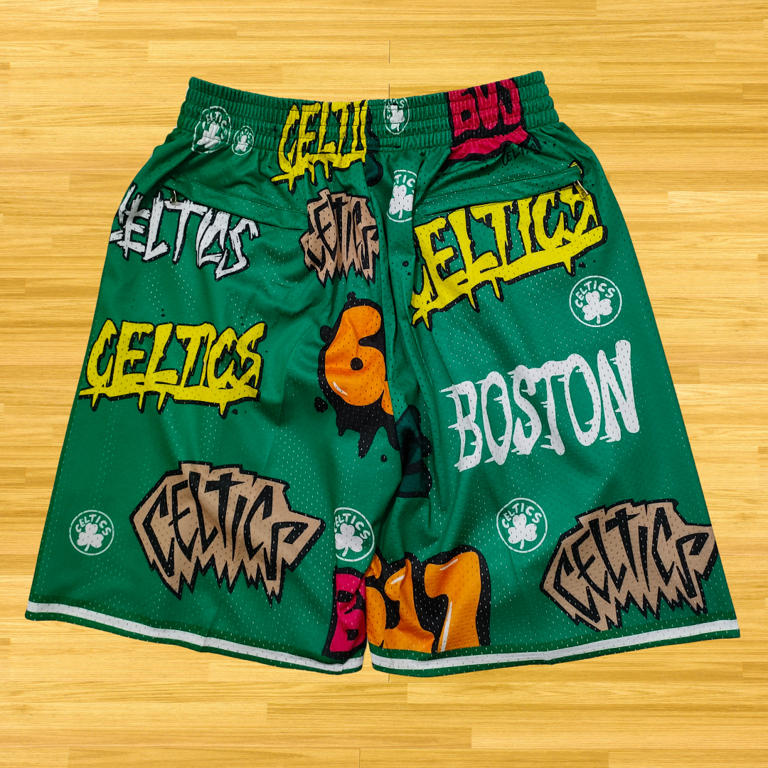 Celtics - Retro Shorts - Cartoon