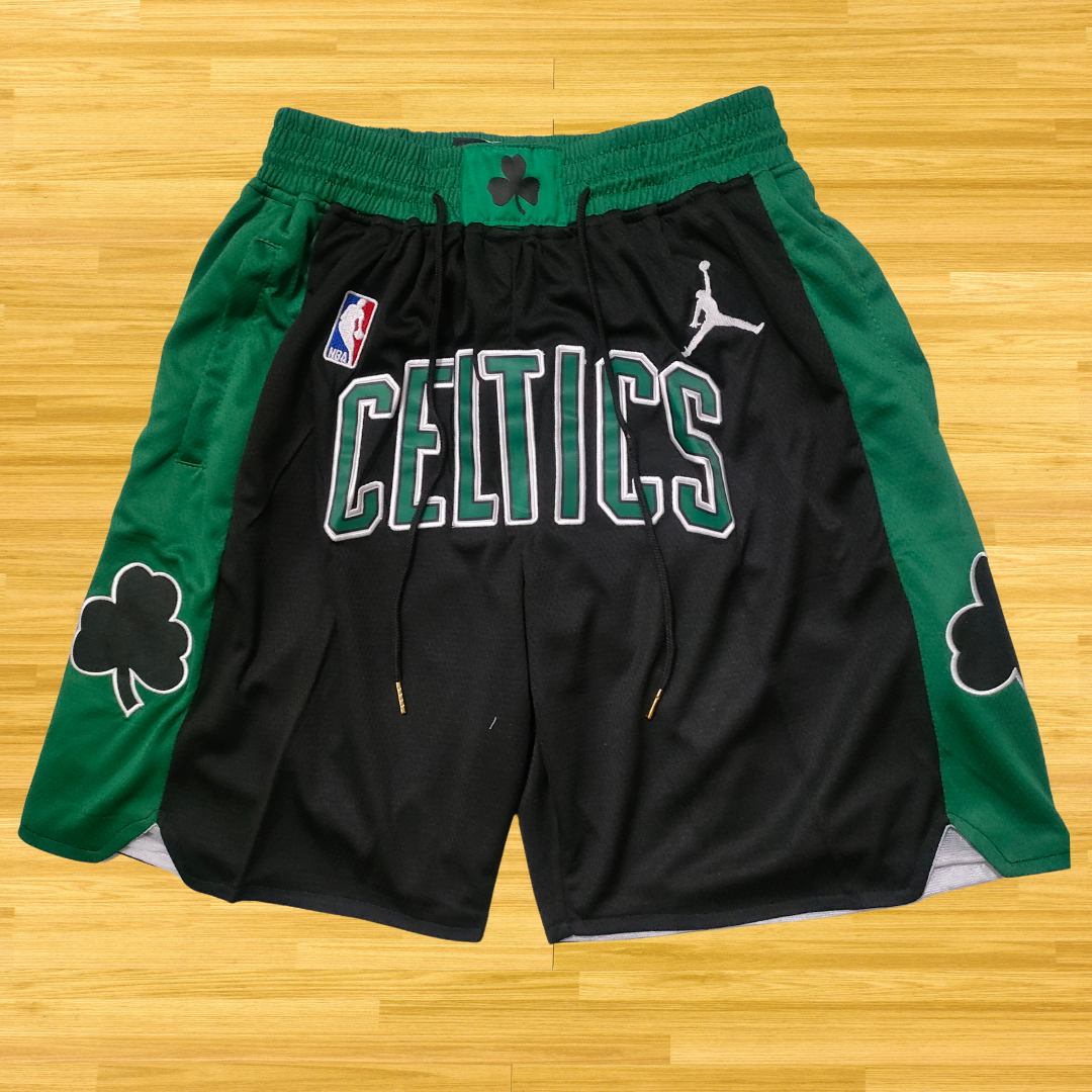 Celtics - Retro Shorts - Green/Black