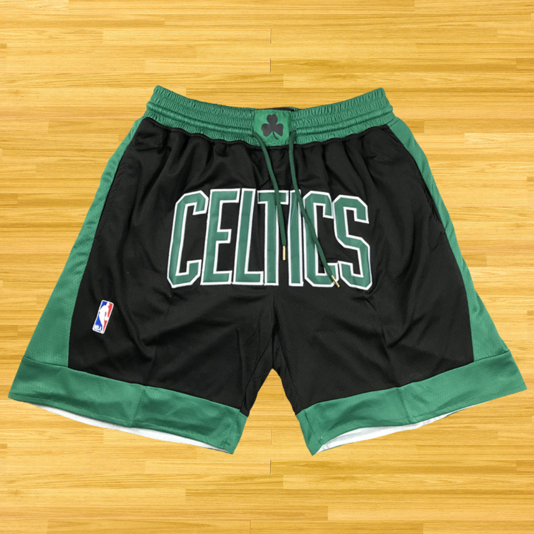 Celtics - Retro Shorts - Black/Green